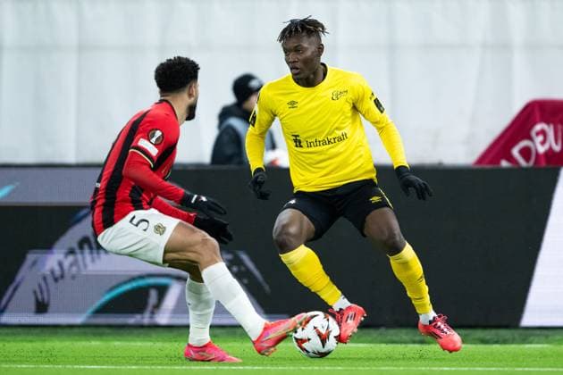 250123 Jalal Abdullai of Elfsborg during the Europa League football match between Elfsborg and Nice on January 23, 2025 in Boras Photo Jörgen Jarnberger BILDBYRAN COP 112 JJ0433 fotboll football soccer fotball uefa europa league europa league elfsborg nice bbeng  Copyright: JÖRGENxJARNBERGER BB250123JJ107