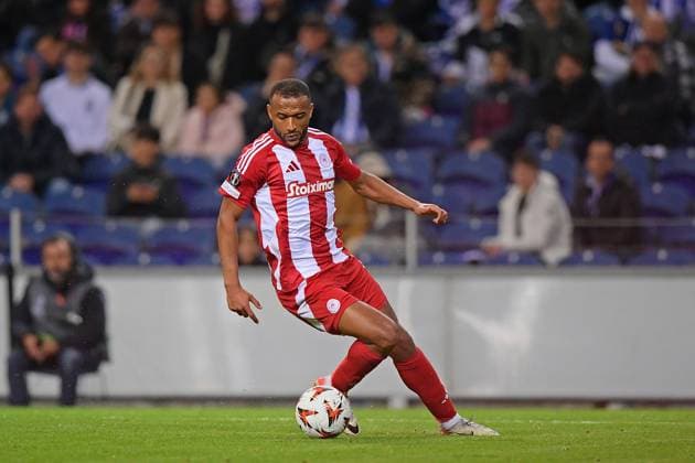 23rd January 2025, Dragao Stadium, Porto, Portugal: Europa League FC Porto versus Olympiacos; Ayoub El Kaabi of Olympiacos  ActionPlus12742662 DanielxCastro