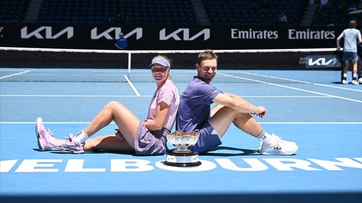 Tennis, Australian Open, Olivia Gadecki and John Peers win mixed doubles