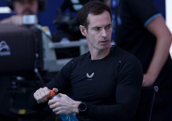 Andy Murray, coach of Novak Djokovic Australian Open, Day Thirteen, Tennis, Melbourne Park, Melbourne, Australia - 24 Jan 2025  Copyright: xEllaxLing Shutterstockx 15108785aa