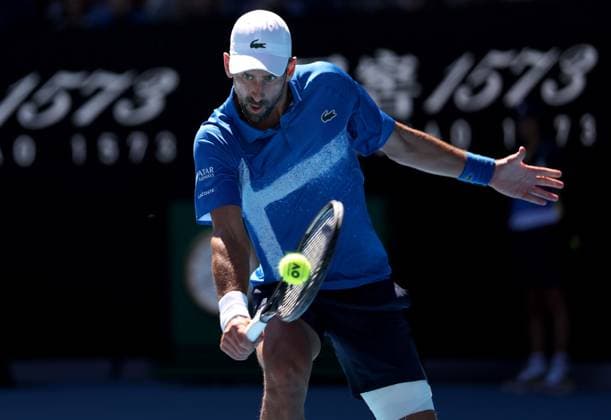 Novak Djokovic of Serbia in action Australian Open, Day Thirteen, Tennis, Melbourne Park, Melbourne, Australia - 24 Jan 2025  Copyright: xEllaxLing Shutterstockx 15108785al