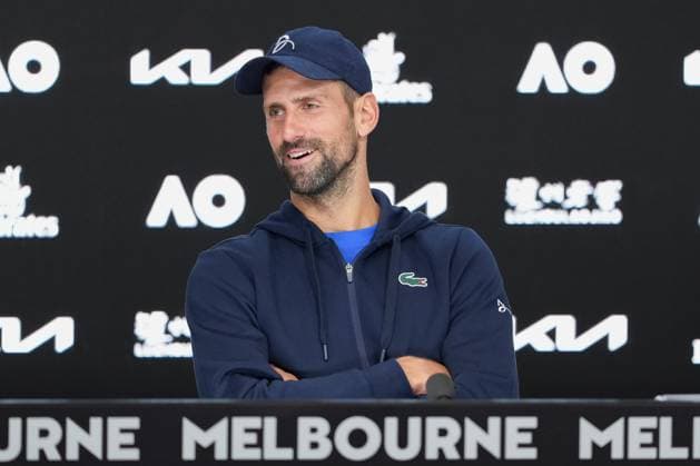 Tennis 2025: Australian Open Day 13 January 24, 2025: 7th seed NOVAK DJOKOVIC of Serbia talks to the media after retiring from a match against 2nd seed ALEXANDER ZVEREV of Germany on Rod Laver Arena in a Men s Singles Semifinals match on day 13 of the 2025 Australian Open in Melbourne, Australia. Sydney Low Cal Media(Credit Image: Â Sydney Low Cal Sport Media) Melbourne Victoria Australia EDITORIAL USE ONLY Copyright: xx ZUMA-20250124_faf_c04_017.jpg SydneyxLowx csmphotothree348171