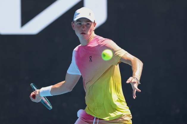 Henry Bernet SUI , Boys Singles Boys Singles, Australian Open 2025, Melbourne Park, Melbourne, Victoria, Australia Copyright: xJuergenxHasenkopfx