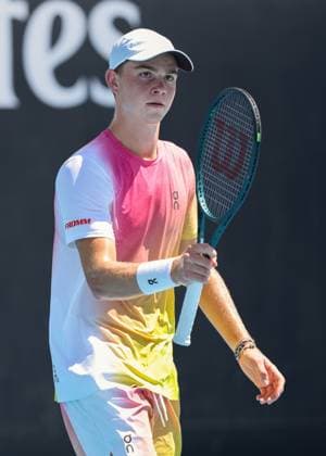 Henry Bernet SUI , Boys Singles Boys Singles, Australian Open 2025, Melbourne Park, Melbourne, Victoria, Australia Copyright: xJuergenxHasenkopfx