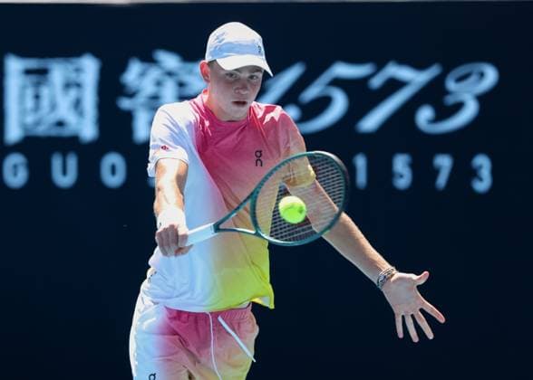 Henry Bernet SUI , Boys Singles Boys Singles, Australian Open 2025, Melbourne Park, Melbourne, Victoria, Australia Copyright: xJuergenxHasenkopfx