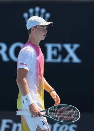 Henry Bernet SUI , Boys Singles Boys Singles, Australian Open 2025, Melbourne Park, Melbourne, Victoria, Australia Copyright: xJuergenxHasenkopfx