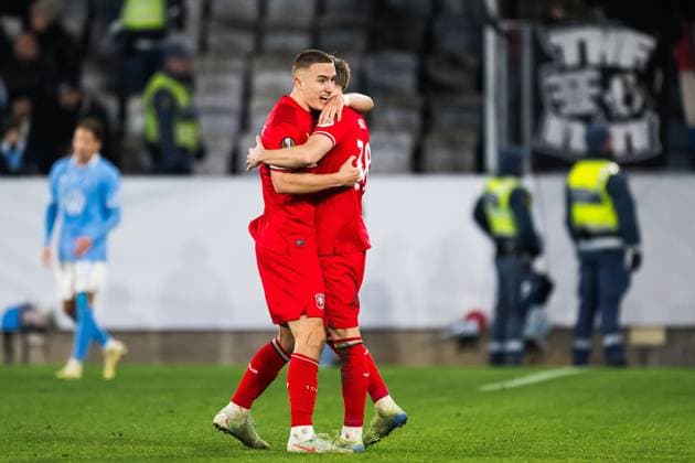 MALMO , 23-01-2025 , Malmo New stadium , season 2024 2025 , UEFA Europa league, Football. during the match Malmo - FC Twente, FC Twente player Gustaf Lagerbielke Malmo - Twente  x27534257x Copyright: