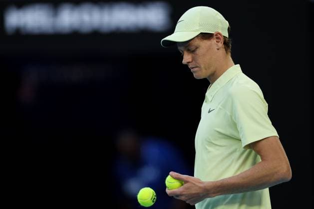 Jannik Sinner during the Semi-final match against Shelton in the Rod Laver Arena Australian Open, Day Thirteen, Tennis, Melbourne Park, Melbourne, Australia - 24 Jan 2025  Copyright: xEllaxLing Shutterstockx 15108785bp