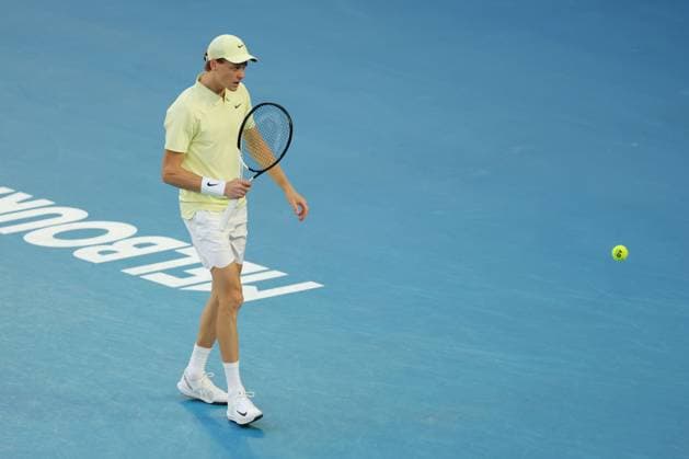 Jannik Sinner during the Semi-final match against Shelton in the Rod Laver Arena Australian Open, Day Thirteen, Tennis, Melbourne Park, Melbourne, Australia - 24 Jan 2025  Copyright: xRachelxBach Shutterstockx 15108800bn