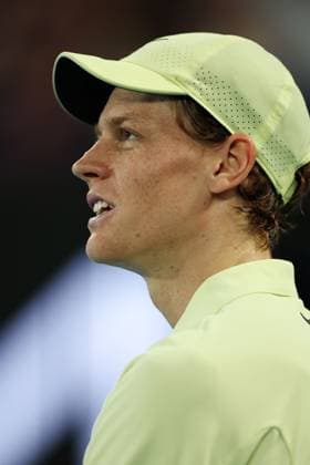 Jannik Sinner during the Semi-final match against Shelton in the Rod Laver Arena Australian Open, Day Thirteen, Tennis, Melbourne Park, Melbourne, Australia - 24 Jan 2025  Copyright: xEllaxLing Shutterstockx 15108785cv