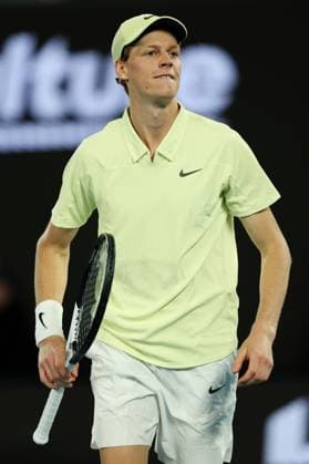 Jannik Sinner during the Semi-final match against Shelton in the Rod Laver Arena Australian Open, Day Thirteen, Tennis, Melbourne Park, Melbourne, Australia - 24 Jan 2025  Copyright: xEllaxLing Shutterstockx 15108785cx