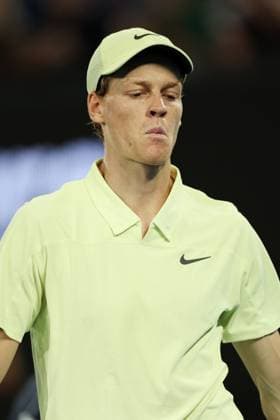 Jannik Sinner during the Semi-final match against Shelton in the Rod Laver Arena Australian Open, Day Thirteen, Tennis, Melbourne Park, Melbourne, Australia - 24 Jan 2025  Copyright: xEllaxLing Shutterstockx 15108785cy
