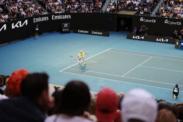 Jannik Sinner during the Semi-final match against Shelton in the Rod Laver Arena Australian Open, Day Thirteen, Tennis, Melbourne Park, Melbourne, Australia - 24 Jan 2025  Copyright: xRachelxBach Shutterstockx 15108800cc