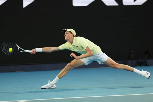 Jannik Sinner ITA Australian Open 2025, Melbourne Park, Melbourne, Victoria, Australia Copyright: xJuergenxHasenkopfx