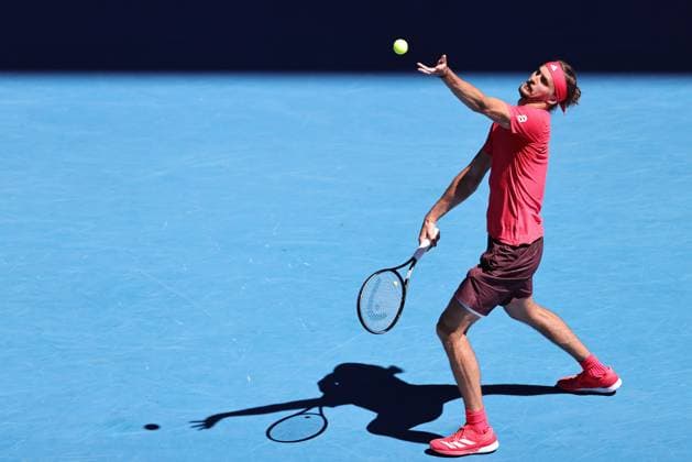 Alexander Zverev, GER, during semifinals of 2025 Australian Open in Melbourne, 24 01 2025; - 