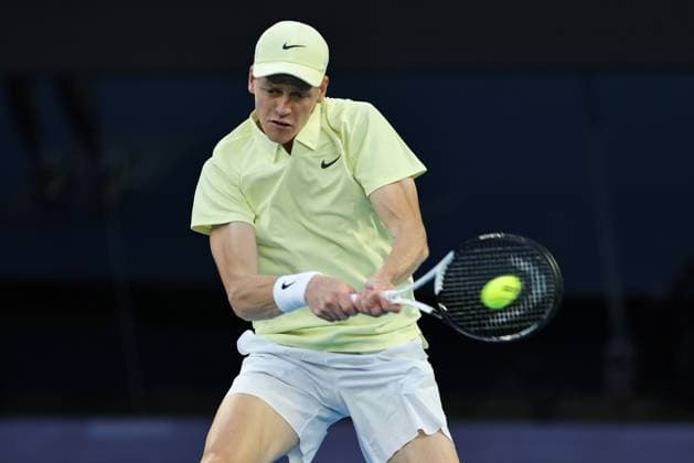 Jannik Sinner, ITA, during semifinals of 2025 Australian Open in Melbourne, 24 01 2025; - 