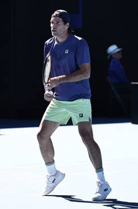 Daniela Hantuchova, SVK, and Tommy Haas, GER, during mix doubles legends cup at 2025 Australian Open in Melbourne, 24 01 2025; - 