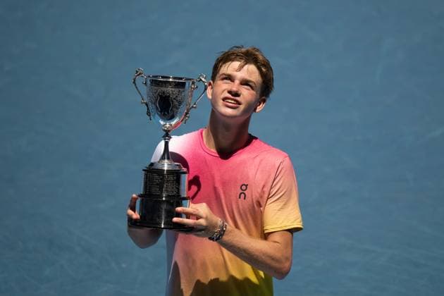 2025 AUSTRALIAN OPEN Junior Boys Final Winner Henry Bernet SUI