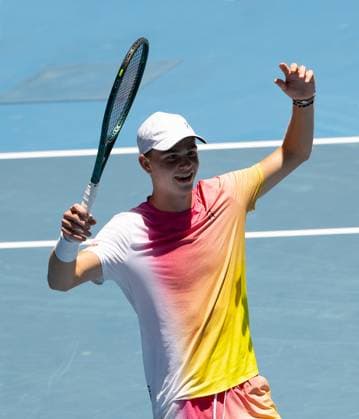 2025 AUSTRALIAN OPEN Junior Boys Final Winner Henry Bernet SUI