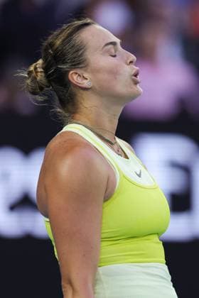 Aryna Sabalenka during the Women s Singles final match against Keys in the Rod Laver Arena Australian Open, Day Fourteen, Tennis, Melbourne Park, Melbourne, Australia - 25 Jan 2025  Copyright: xRachelxBach Shutterstockx 15108801g