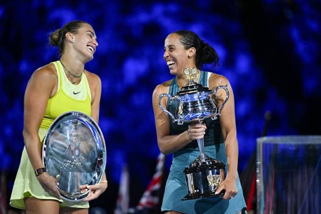 Australian Open - Women’s final - Melbourne Madison Keys (USA) wins her first Gran Slam title defeating Arena Sabalenka (RUS) in the women’s final at the 2025 Australian Open at Melbourne Park in Melbourne, Australia, on January 25, 2025. Photo by Corinne Dubreuil ABACAPRESS.COM Melbourne Australia  Copyright: xDubreuilxCorinne ABACAx