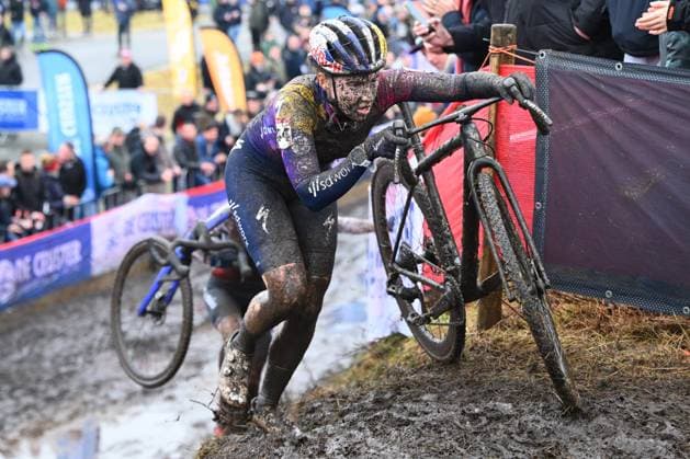 UCI Cyclocross World Cup Maasmechelen 2025 MAASMECHELEN, BELGIUM - JANUARY 25 : Vas Kata Blanka (HUN) of Team Sd Worx - Protime in action during the 11th leg of the UCI Cyclocross World Cup Series 2024-2025 women elite race on January 25, 2025 in Maasmechelen, Belgium, 25 01 2025 Maasmechelen Belgium  Copyright: xVincentxKalutx