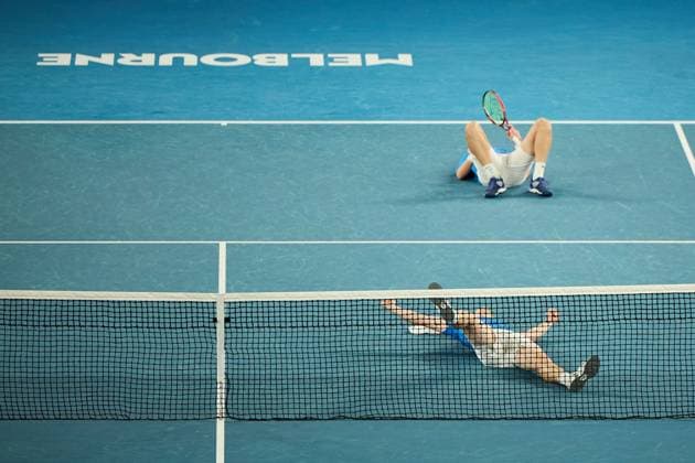 Harri Heliövaara of Finland and Henry Patten of Great Britain celebrate winning the Australian Open Men s Doubles final Australian Open, Day Fourteen, Tennis, Melbourne Park, Melbourne, Australia - 25 Jan 2025  Copyright: xRachelxBach Shutterstockx 15108801da