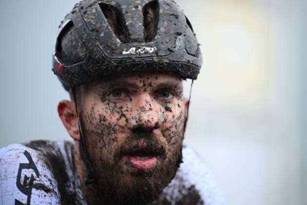 UCI Cyclocross World Cup Maasmechelen 2025 MAASMECHELEN, BELGIUM - JANUARY 25 : Nieuwenhuis Joris (NED) of Ridley Racing Team pictured during the 11th leg of the UCI Cyclocross World Cup Series 2024-2025 men elite race on January 25, 2025 in Maasmechelen, Belgium, 25 01 2025 Maasmechelen Belgium  Copyright: xVincentxKalutx