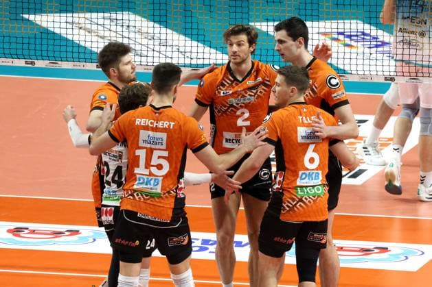 DEU, DVV, 1 VBL, BR Volleys vs Dueren, 25 01 2025, Max Schmeling Halle, Berlin, DEU, DVV, 1 VBL, BR Volleys vs Dueren, in the picture BR Volleys player circle Photo Juergen Engler nordphoto GmbH nordphotoxGmbHx xEngler nph00076