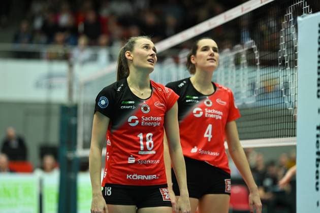 Sarah Straube Dresdner SC, 18 Dresdner SC vs SC Potsdam, 1 Volleyball Bundesliga Women, Season 2024 2025, 25 01 2025 Dresdner SC vs SC Potsdam, 1 Volleyball Bundesliga Women, Season 2024 2025, 25 01 2025 Dresden Copyright: xEibner-Pressefoto xHoepnerx EP_PHR