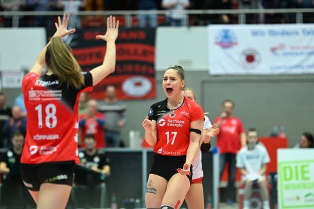 Lorena Lorber Fijok Dresdner SC, 17 Dresdner SC vs SC Potsdam, 1 Volleyball Bundesliga Women, Season 2024 2025, 25 01 2025 Dresdner SC vs SC Potsdam, 1 Volleyball Bundesliga Women, Season 2024 2025, 25 01 2025 Dresden Copyright: xEibner-Pressefoto xHoepnerx EP_PHR