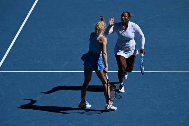 Tennis, Australian Open, Women, Doubles Final, Ostapenko Hsieh - Siniakova Townsend