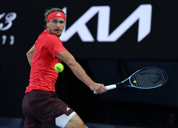 Alexander Zverev of Germany Australian Open, Day Fifteen, Tennis, Melbourne Park, Melbourne, Australia - 26 Jan 2025  Copyright: xEllaxLing Shutterstockx 15108789b