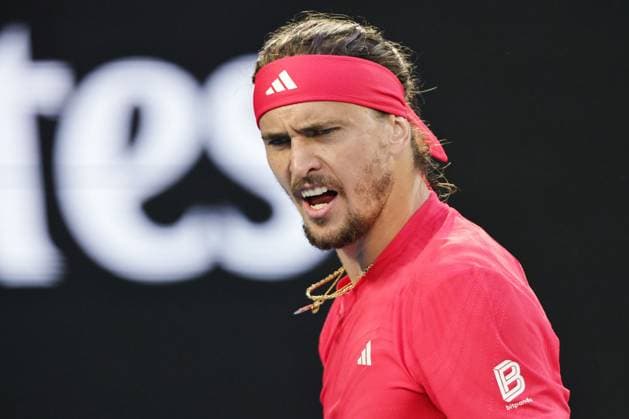 Alexander Zverev, GER, during final of 2025 Australian Open in Melbourne, 26 01 2025