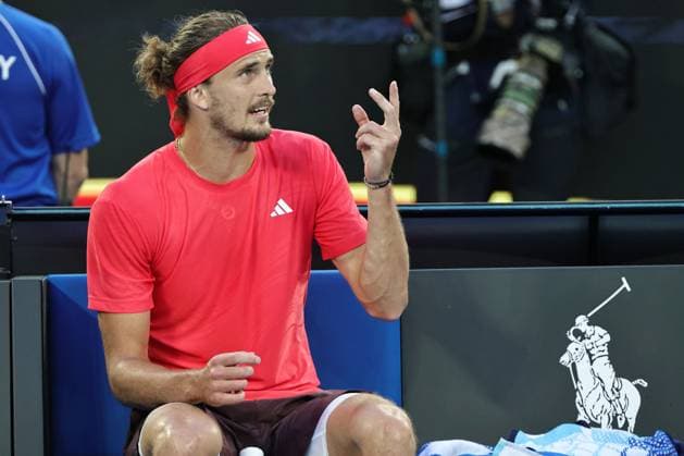 Alexander Zverev, GER, during final of 2025 Australian Open in Melbourne, 26 01 2025