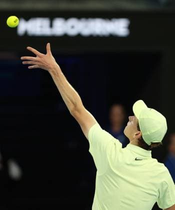 Jannik Sinner ITA , Final, Final, Australian Open 2025, Melbourne Park, Melbourne, Victoria, Australia Copyright: xJuergenxHasenkopfx