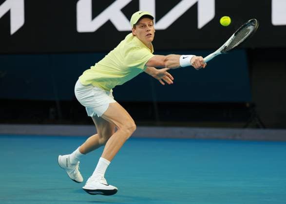 Jannik Sinner ITA , Final, Final, Australian Open 2025, Melbourne Park, Melbourne, Victoria, Australia Copyright: xJuergenxHasenkopfx