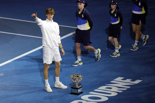 Jannik Sinner of Italy wins the Australian Open Australian Open, Day Fifteen, Tennis, Melbourne Park, Melbourne, Australia - 26 Jan 2025  Copyright: xRachelxBach Shutterstockx 15108805aq