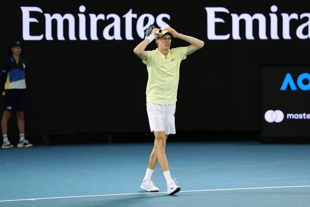 Jannik Sinner of Italy wins the Australian Open Australian Open, Day Fifteen, Tennis, Melbourne Park, Melbourne, Australia - 26 Jan 2025  Copyright: xEllaxLing Shutterstockx 15108789ao