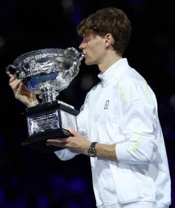 Jannik Sinner of Italy wins the Australian Open Australian Open, Day Fifteen, Tennis, Melbourne Park, Melbourne, Australia - 26 Jan 2025  Copyright: xEllaxLing Shutterstockx 15108789as