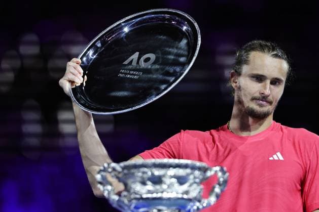 Alexander Zverev, GER, after final of 2025 Australian Open in Melbourne, 26 01 2025