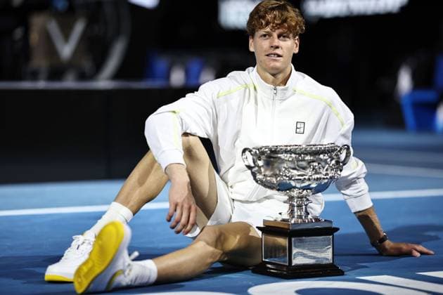 Jannik Sinner, ITA, after final of 2025 Australian Open in Melbourne, 26 01 2025