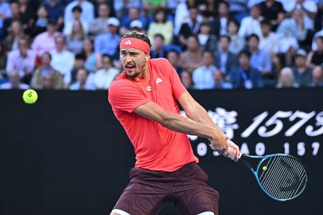 Australian Open Mens Final - Sinner vs Zverev Alexander Zverev (GER) during the men’s final at the 2025 Australian Open at Melbourne Park in Melbourne, Australia, on January 26, 2025. Photo by Corinne Dubreuil ABACAPRESS.COM Melbourne Australia  Copyright: xDubreuilxCorinne ABACAx
