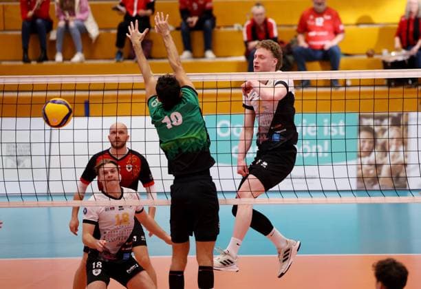 BAU 26 01 2025 Ludwigsburg Volleyball Barock Volleys MTV Ludwigsburg vs TV Bühl, Philipp Hermann LB, center