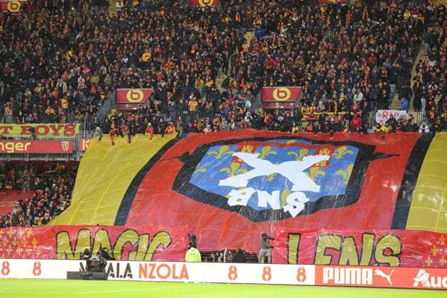 FOOTBALL : RC Lens vs Angers SCO - Ligue 1 - 26 01 2025 Ambiance avant-match lors du match RC Lens - Angers SCO, Ligue 1, stade Bollaert-Delelis, le 26 janvier 2025  Copyright: xLaurentxSANSONx