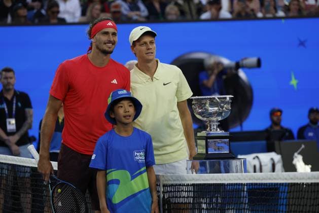 Tennis : Finale Hommes - Australie Open 2025 - Melbourne - 26 01 2025 Tennis : Australian Open 2025 - Melbourne - Jannik Sinner et Alexander Zverev MELBOURNE  Copyright: xSVx