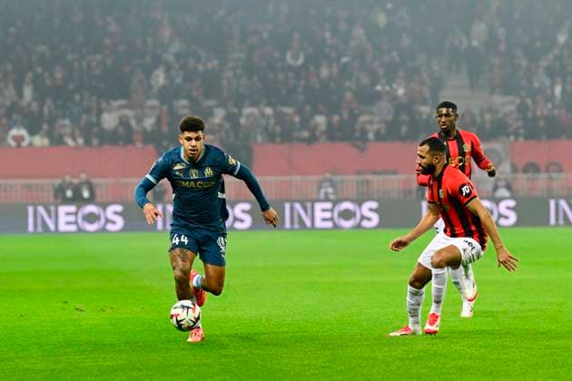 FOOTBALL : OGC Nice VS Olympique de Marseille - Ligue 1 McDonald s - 26 01 2025 L OGC Nice recoit l Olympique de Marseille Ã l Allianz Riviera dans le cadre de la 19e journÃ e de Ligue 1 McDonald s. Luis Henrique (OM) NiceFrance  Copyright: xWilliamxCannarellax