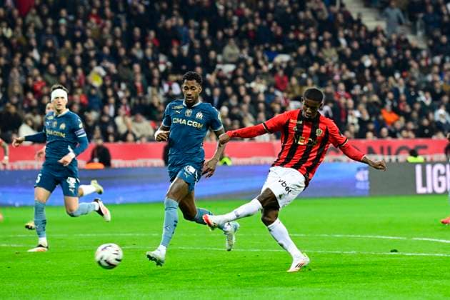 FOOTBALL : OGC Nice VS Olympique de Marseille - Ligue 1 McDonald s - 26 01 2025 L OGC Nice recoit l Olympique de Marseille Ã l Allianz Riviera dans le cadre de la 19e journÃ e de Ligue 1 McDonald s. Mohamed-Ali Cho (OGCN) NiceFrance  Copyright: xWilliamxCannarellax