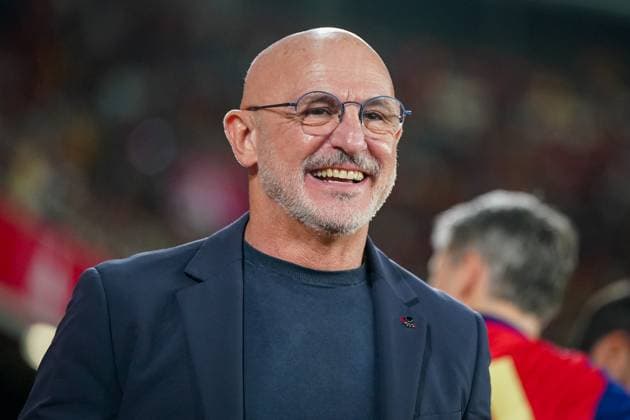 Football UEFA Nations League, Spain Luis de la Fuente Spain, coach, contract extension 2028, portrait, single photo, archive, RECORD DATE NOT STATED, Spanish national team, La Roja, RFEF, tactics, title win, Euro 2024, Nations League winner, Spain coaching staff, career, Bilbao, Athletic Club, defensive strategy, possession soccer Copyright: xJOERANxSTEINSIEKx