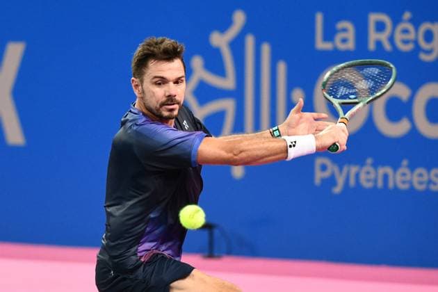 Sport Bilder des Tages TENNIS : Open Sud de France ATP, Tennis Herren 250 - 27 01 2025 MONTPELLIER, FRANCE - JANUARY 27 : WC Stan WAWRINKA (SUI) vs. Arthur CAZAUX (FRA) at the ATP 250 Open Sud de France tournament in Montpellier, France on January 27th, 2025. MontpellierFrance  Copyright: xValentinaxClaretx